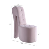 Tristam 40" Modern Glam High Heel Lounge Chair - side view