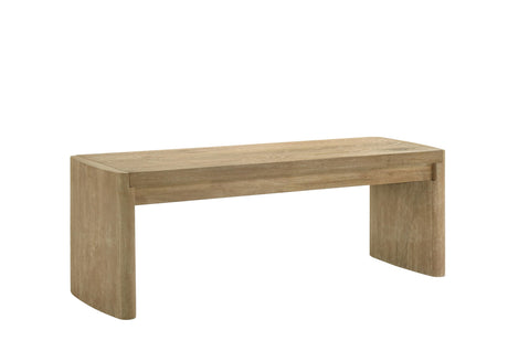 Bristol 50" Mid-Century Modern Wood Dining Bench