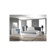 Manchester 5-Piece Wood Eastern King Bedroom Set in Zebra/White - front view