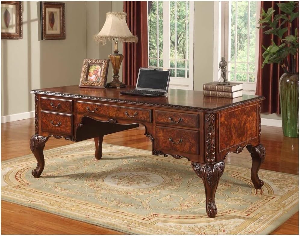 Chester 72-inch Executive Desk in Cherry Walnut
