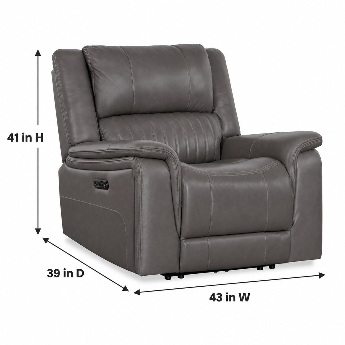 Palmer Gray Accent Chair — product image 2