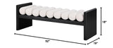 Torbjorn 52" Bench in Black - side view