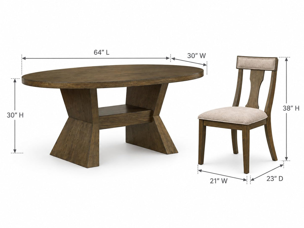 Saige Dark Brown 7-Piece Dining Set — product view 3