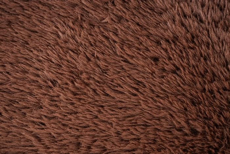 Vander Boneless Barrel Accent Chair in Cedar Brown Faux Fur – view 6