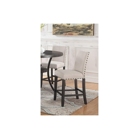 Darlington Solid Wood Counter Height Chair Antique Black - front view