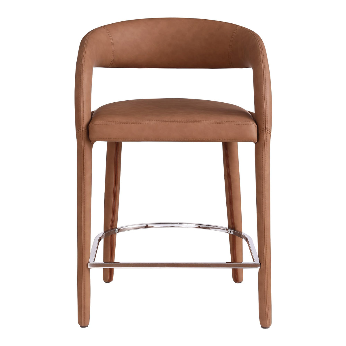 Conan Counter Stool in Cognac - detail view