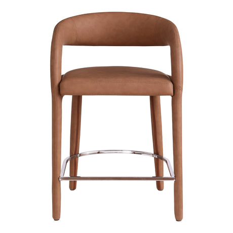 Conan Counter Stool in Cognac - detail view