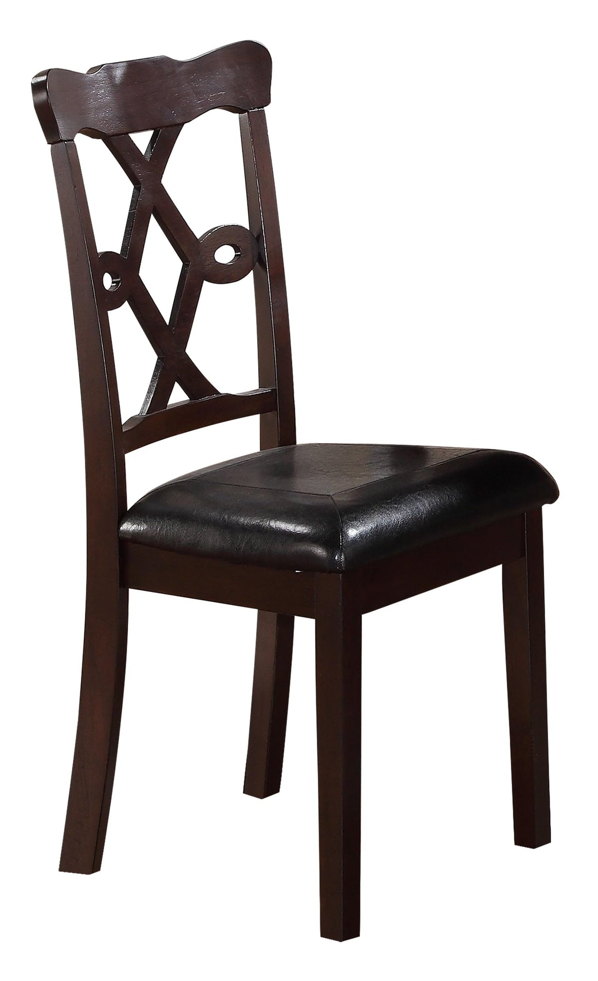 Copper 5-Piece Espresso Dining Set with 4 Upholstered Chairs — product view 4