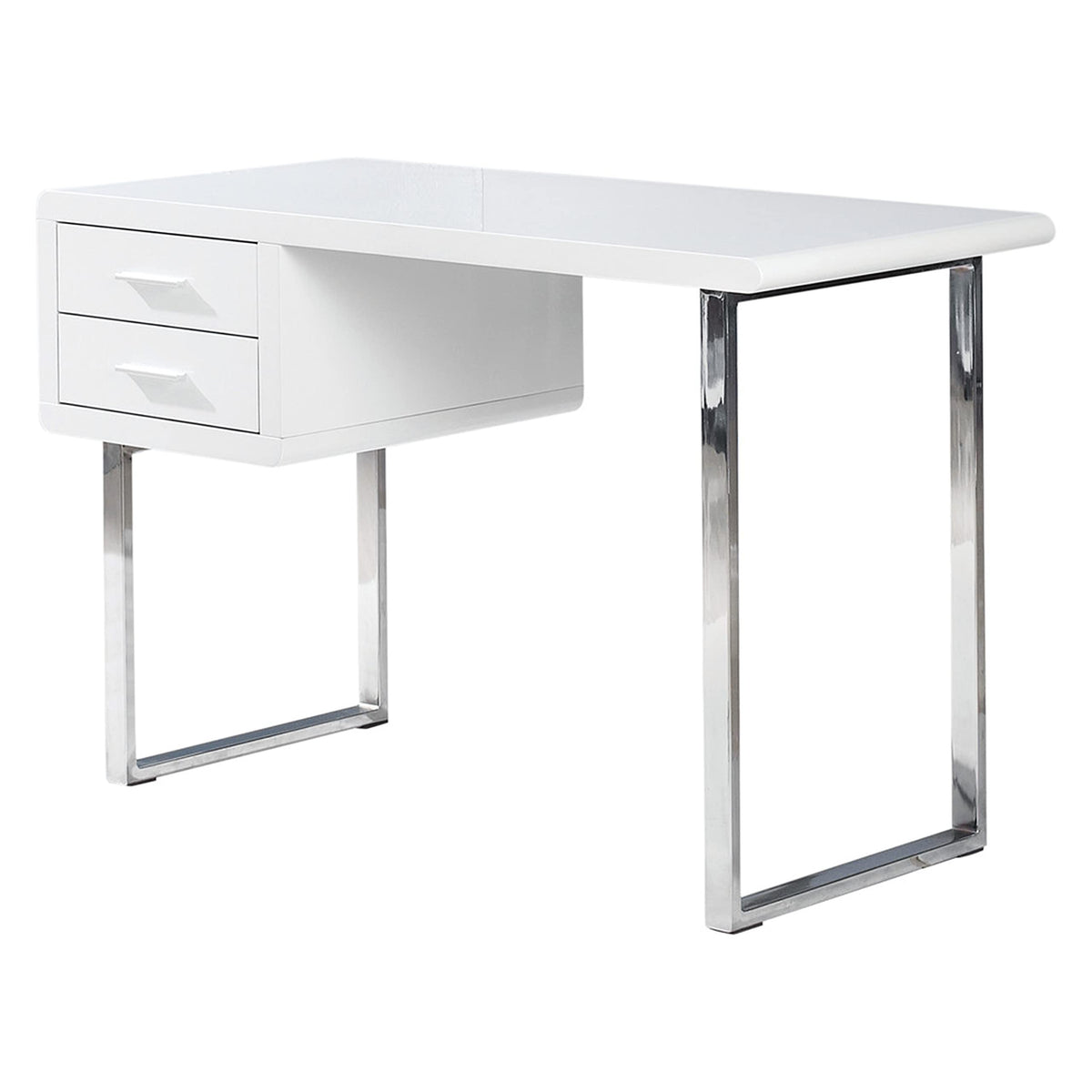 Modern High Gloss Lacquer New Computer Desk in White