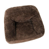 Vander Boneless Barrel Accent Chair in Cub Brown Faux Fur – view 7