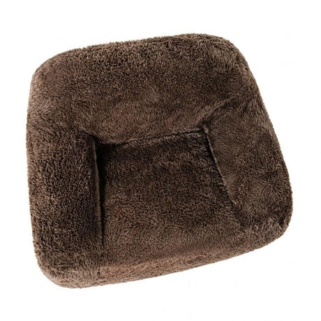 Vander Boneless Barrel Accent Chair in Cub Brown Faux Fur – view 7
