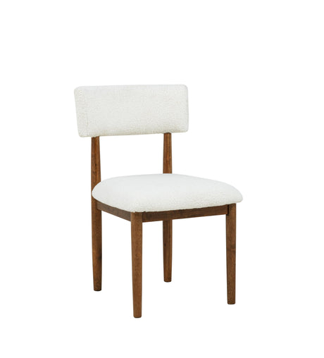 Yvetta Upholstered Cushion Fabric Mid-Century Modern Dining Chairs - detail view