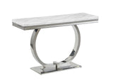 Lexington Rectangle Faux Marble Sofa Table