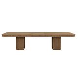 Dinsmore 160" Mid Century Modern Fluted Rectangle Dining Table - back view