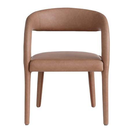 Conan Dining Chair in Brown - detail view