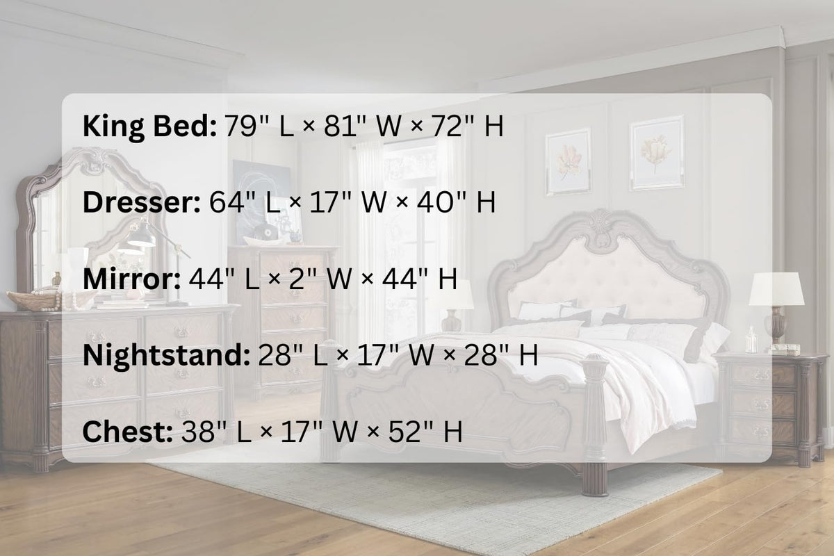 Nicole Rich Walnut Bedroom Set — Queen & King — product view 8