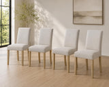 Corondo Mid-Century Fabric Dining Chair - front view