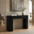 Quintet 52" Wide Mid-Century Modern Fluted Console Table - front view