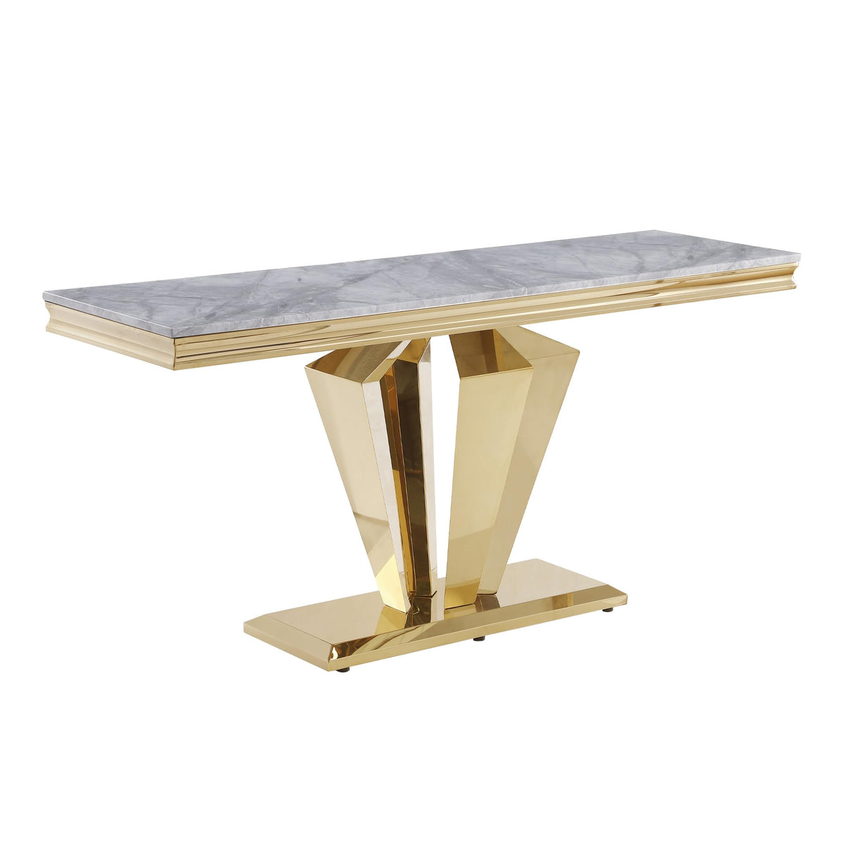 Chihiro Sofa Table in Gold