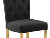 Lexington Modern Velvet Upholstered Dining Side Chairs - back view