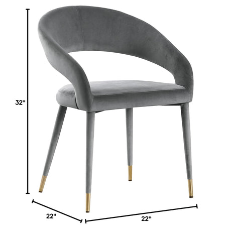 Joel Contemporary Dining Chair - side view