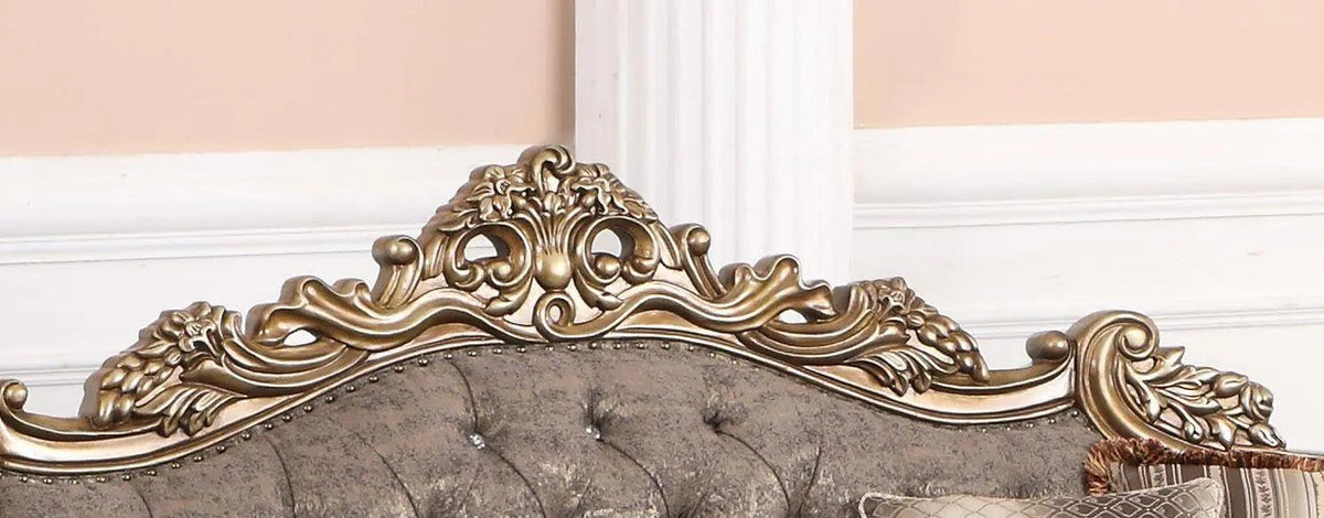 Amelia Antique Gold Sofa & Loveseat Set — product image 5