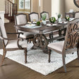 Arcadia rustic extendable dining table set in Rustic Natural Ivory