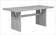 Veneer Solid Wood Trestle Base Large Kitchen Room Furniture Stationary Set in Light Oak - front view