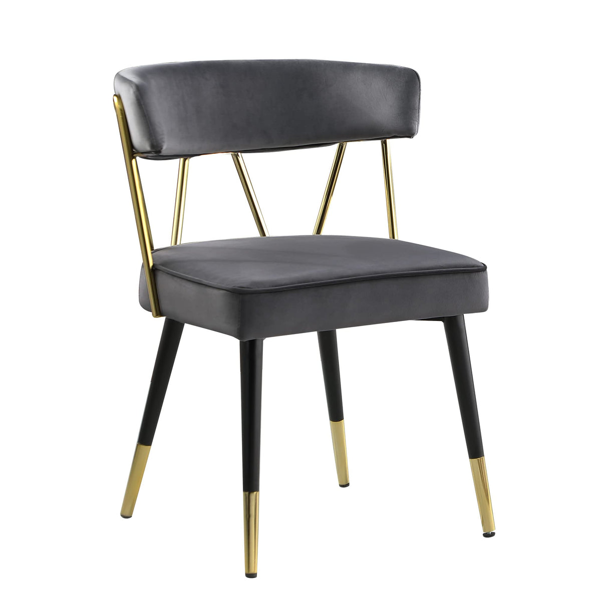 Antoine Glam Upholstered Dining Chair - angle view
