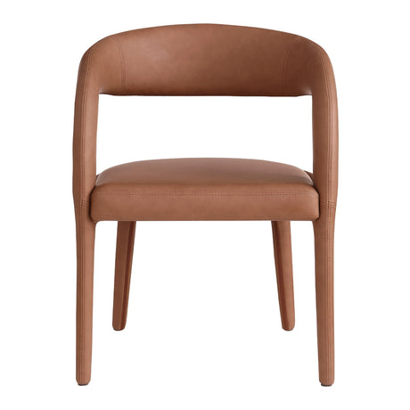 Conan Dining Chair in Cognac - detail view