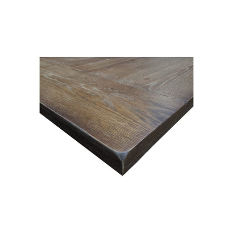Transitional Wood Dining Table Only Only in Antique Natural Oak - angle view