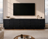 Capri carved inlay accent cabinet