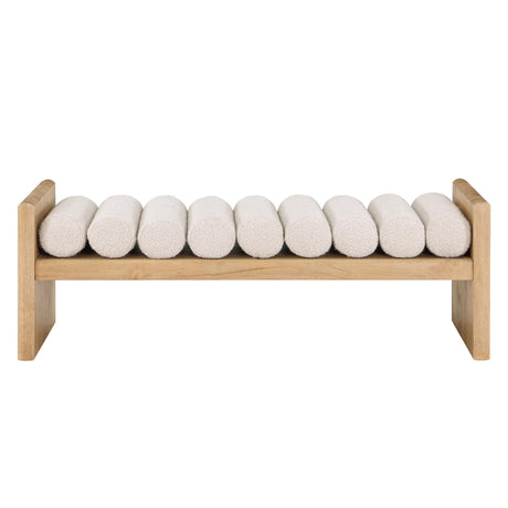 Torbjorn 52" Bench in Natural Oak - detail view