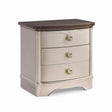 Rose 3-Drawer Wood Nightstand in Soft Champagne — product view 2