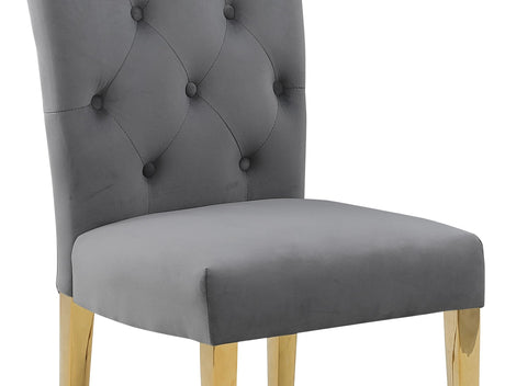 Lexington 7-Piece Rectangle Dining Set with 6 Velvet Upholstered Chairs, Modern Contemporary… - angle view