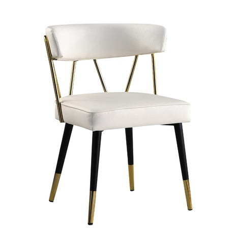 Antoine Glam Upholstered Dining Chair - angle view