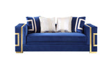 Lawrence Blue Sofa & Loveseat Set — product view 4