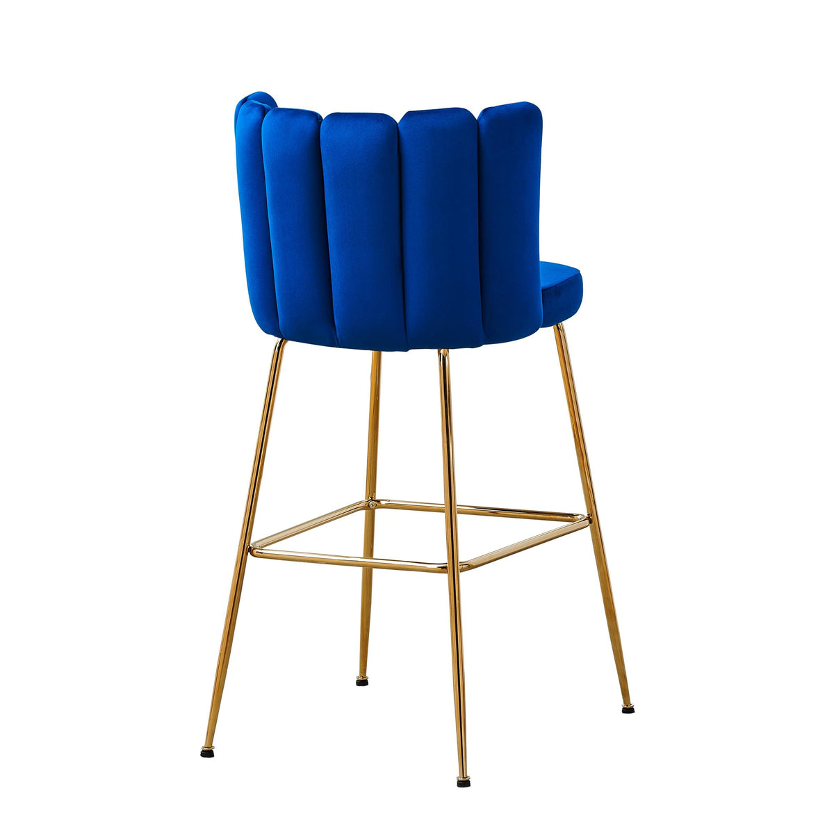 Nolan Bar Stool - detail view - Navy Blue