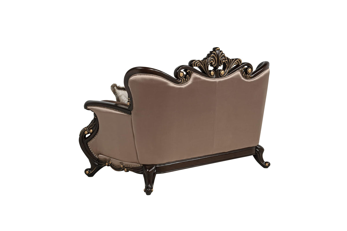 Tlerra Victorian Classic Living Room Loveseat - detail view