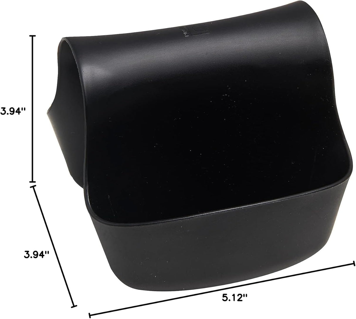 Umbra Saddle Sink Caddy – Flexible Rubber Kitchen Sink Sponge Holder & Dish Brush Organizer, Black