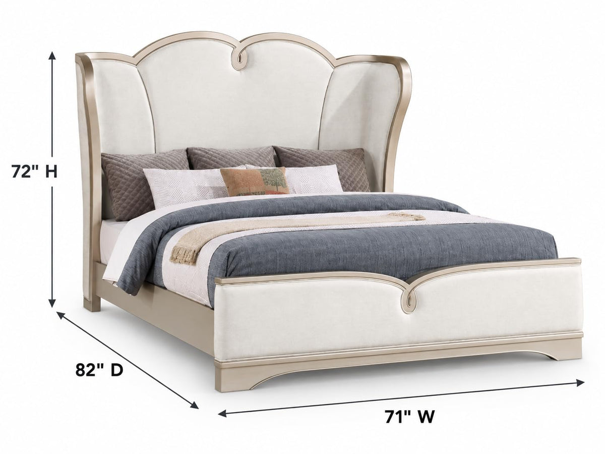 Rose Champagne Bed Frame — Queen & King — product view 7