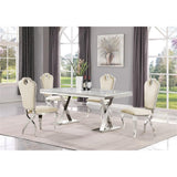 Lexim Velvet Dining Chairs, Set of 2