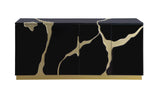 Taylor 66" High Gloss Lacquer Sideboard - detail view