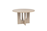 Camden 47.5 Inch Round Dining Table Modern Scandinavian Style in Light Oak