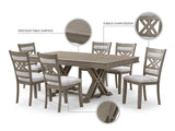 Marlowe Weathered Gray 7-Piece Dining Set — product view 3