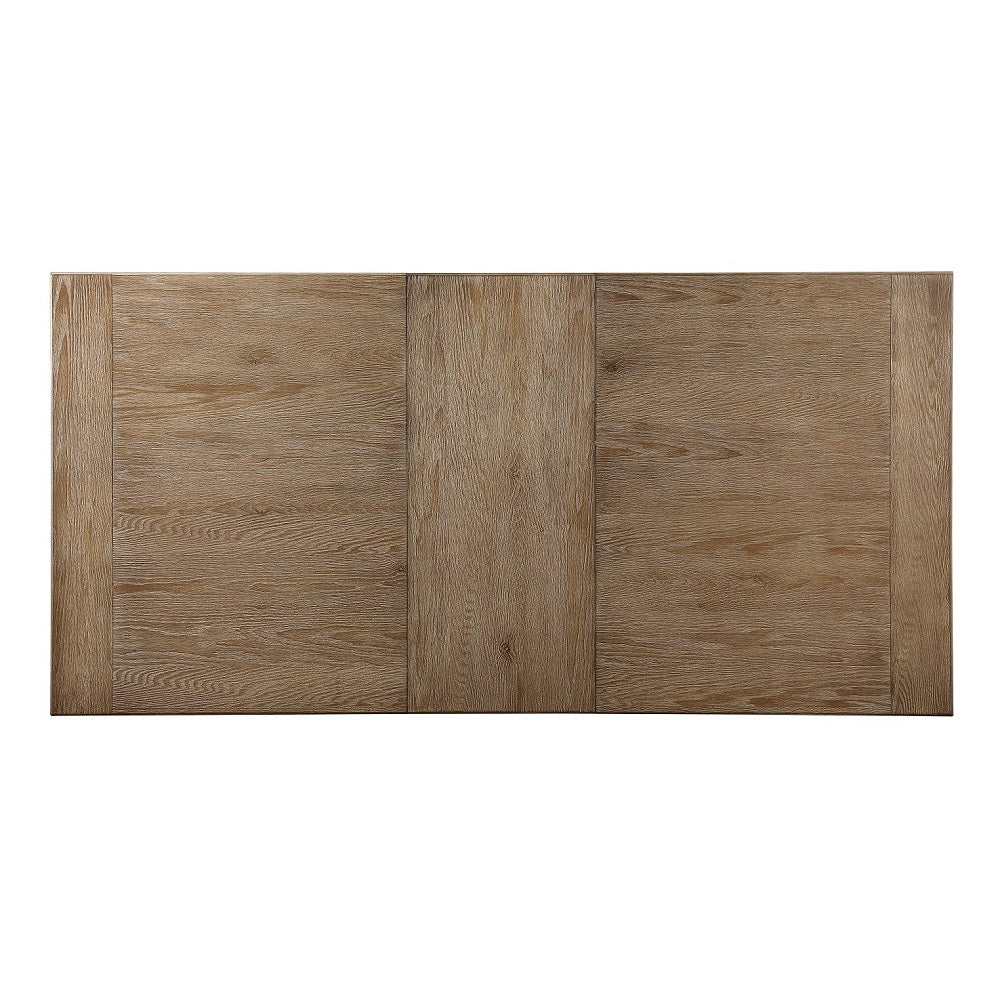 Nathaniel Extendable Trestle Dining Table & Wine Rack Server in Maple
