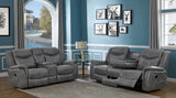Conrad Reclining Sofa, Glider Loveseat & Recliner - 2pcs- Sofa + Loveseat