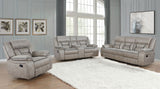 Greer Reclining Sofa, Glider Loveseat & Swivel Glider Recliner - 3pcs- Sofa + Loveseat + Recliner