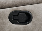 Greer Reclining Sofa, Glider Loveseat & Swivel Glider Recliner - Taupe Faux Leather with Power & USB – view 9
