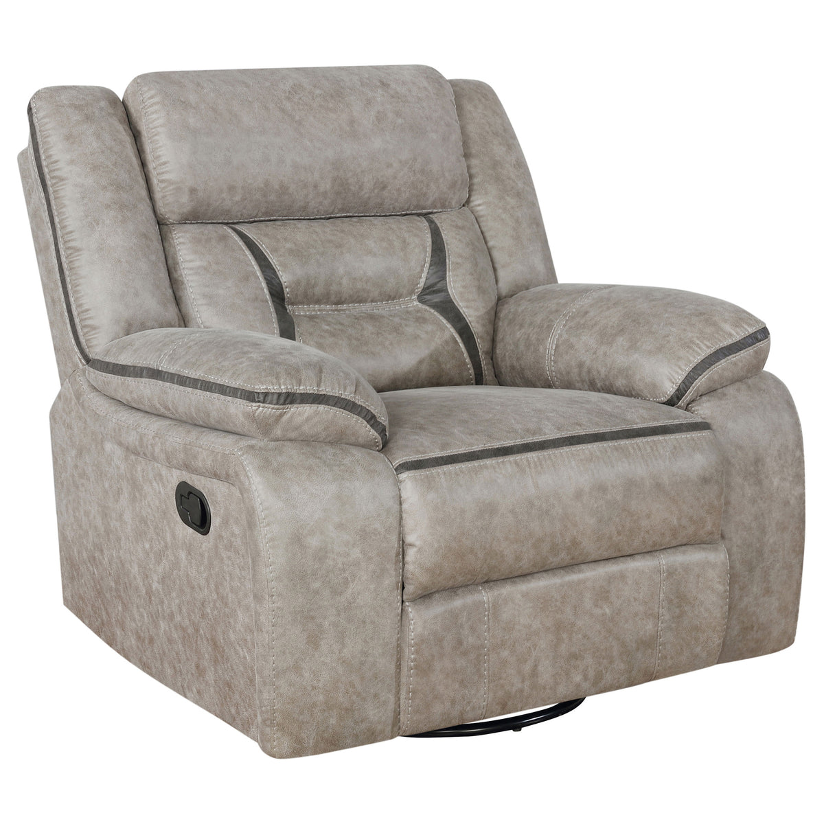 Greer Reclining Sofa, Glider Loveseat & Swivel Glider Recliner - Swivel Glider Recliner